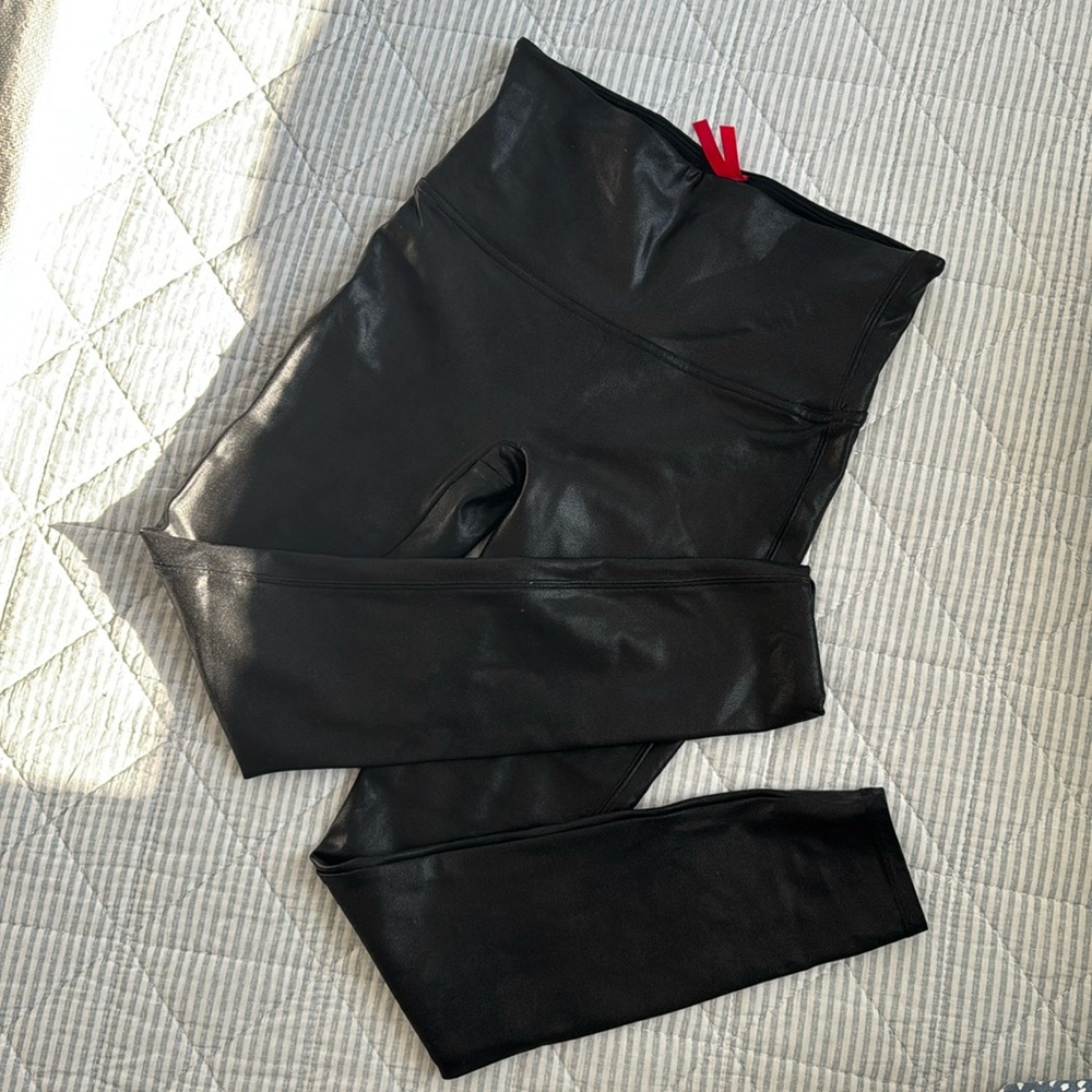 SPANX faux leather leggings | Pleather Leggings